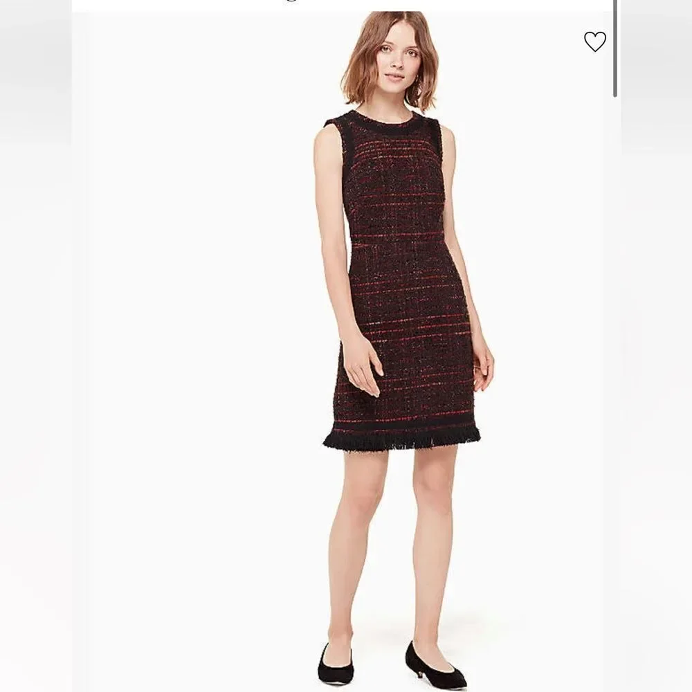 Kate Spade Multi Tweed Fringe Jacket and Dress Suit